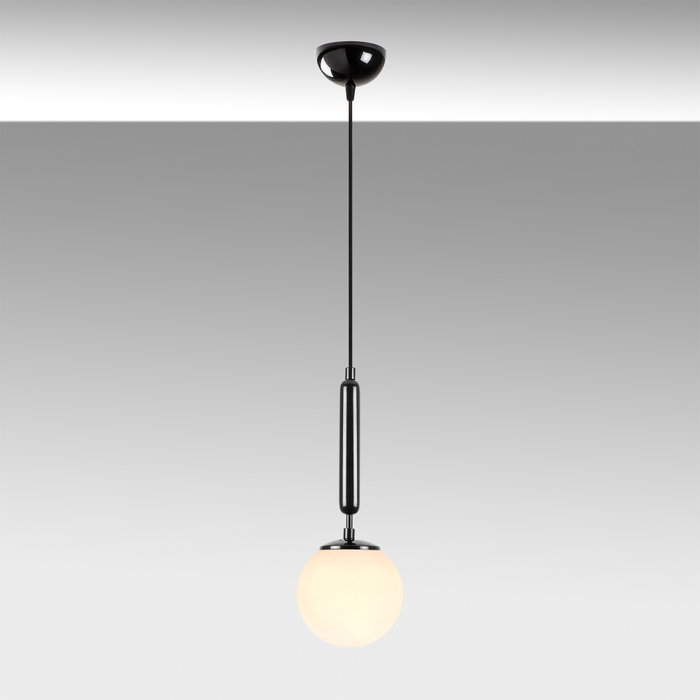 Opviq King - 11450 Lámpara de araña en blanco y negro con altura ajustable